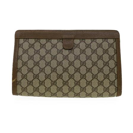 Gucci Vintage, Pre-owned Ophidia Bag Bruin, Dames, Maat:ONE Size,leer