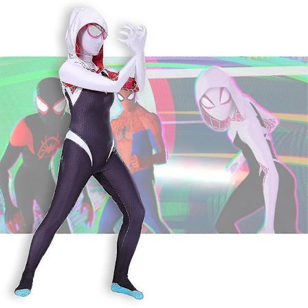 Gwen Kostume Bodysuit Roleplay Fancy Up Jumpsuit Til Piger