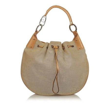Gucci Vintage, Pre-owned Shoulder Bags Beige, Dames, Maat:ONE Size,Canvas