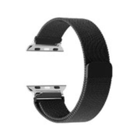 Milanese loop rem för Apple Watch band 44mm 40mm 45mm 49mm 41mm 38mm 42mm 44mm Armband iwatch Series 9 3 6 5 SE 7 8 Ultra 2 starlight - svart black 