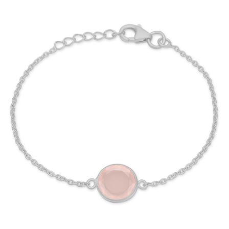 Frk. Lisberg, Cat bracelet rosa silver Grijs, Dames, Maat:S