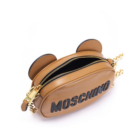 Moschino, Cross Body Bags Brązowy, Kobieta, Rozmiar: ONE Size