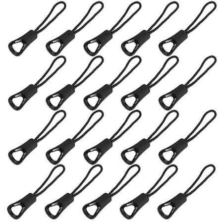 20 stk. Slitesterke glidelåsknapper, glidelåshoder i nylon for ryggsekker, vesketilbehør