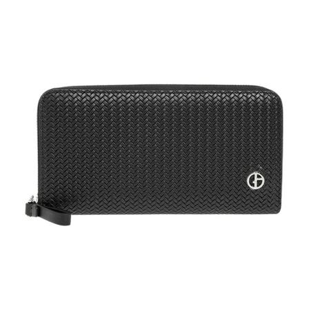 Giorgio Armani Pung Sort, Herre Punge og Kortholder, Størrelse: ONE Size