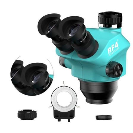 Trinokulaari mikroskooppi pää 7-50X Simul Fokaali jatkuva Zoom Stereo mikroskooppi