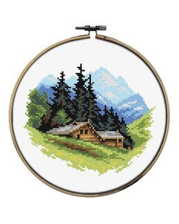 Stickpackung Flexibild Berglandschaft