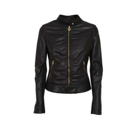Liu Jo, Leather Jacket Zwart, Dames, Maat:S
