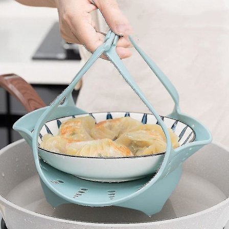 Madkvalitets Silikon Gel Udtrækkelig Foldbar Dampkurv Frugtbakke Silikon Gel Dampbakke Størrelse Dampramme Damp