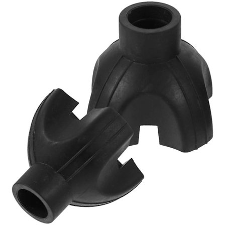 2 stk. Erstattende stokk-tupper Gåstokk-tupper 4-grenet stokkfot Gåstokk-deler