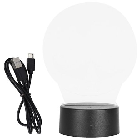 JEG ELSKER DIG HJERTE 3D Natlampe LED Lys USB Batteri Kreativ Visuel Belysning Dekoration