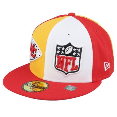 New Era - NFL Rosso fitted Cappellino - Kansas City Chiefs 59FIFTY NFL Sideline 23 Yellow/Red/White Fitted @ Hatstore