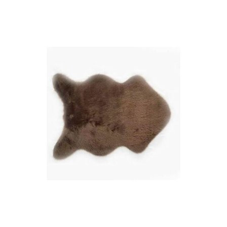 CRUEL Supermjuk tvättbar glänsande konstgjord ullmatta stol golv sovrum fluffig matta vardagsrumsfilt konstgjord fårskinnskudde brun