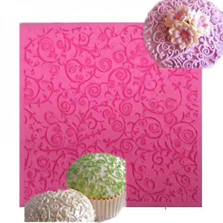 Dry Pace Flower Rotting Roll Flower Textured Silikon Cake Form