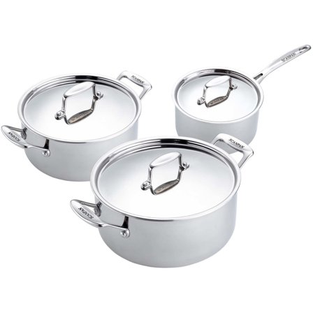 Scanpan Fusion 5 grydesæt 3-dele - Sølv | KitchenOne
