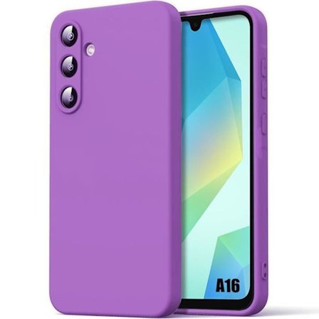 Coque - BOOLING - til Samsung Galaxy A16 5G - Beskyttelse af flydende silikone - Ultra tynd - Stødabsorberende - Lilla