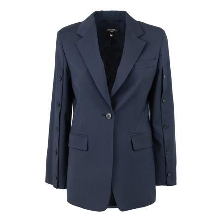 Max Mara, Blazers Blauw, Dames, Maat:S