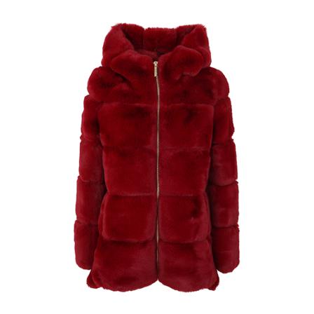 Michael Kors Faux Fur & Shearling Jakke Rød, Dame
