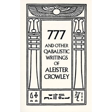 777 & other qabalistic wrtings 9780877286707