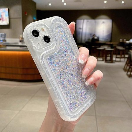 Lysande Paljetter Glitter Epoxy Skal för iPhone 12 Pro Max