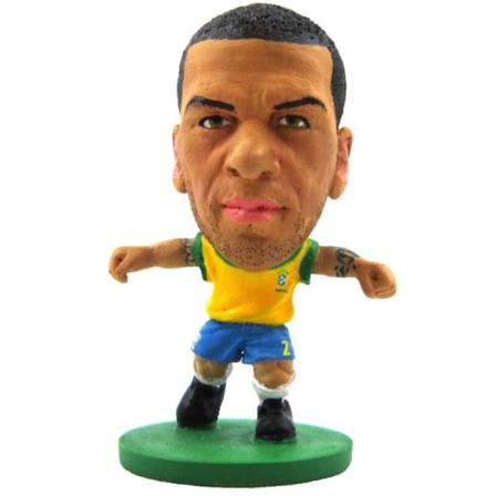 Brasil Soccerstarz Dani Alves Figur 2in Flerfärgad