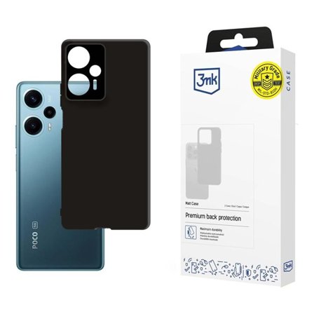 3mk Matt etui for Poco F5 - svart