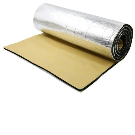 Bil huv motor brandvägg värme matta dämpare ljudsäker buller isolering dämpande aluminium folie klistermärke mattor