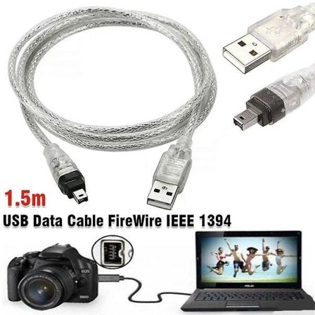 Mini DV MiniDV USB -datakaapeli FireWire IEEE 1394 HDV -videokameralle PC-editointiin
