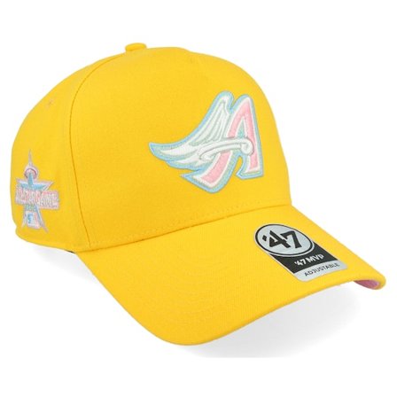47 Brand - MLB Jaune adjustable Casquette - Hatstore Exclusive x Los Angeles Angels Sure Shot Mvp Yellow Gold A-Frame Adjustable @ Hatstore