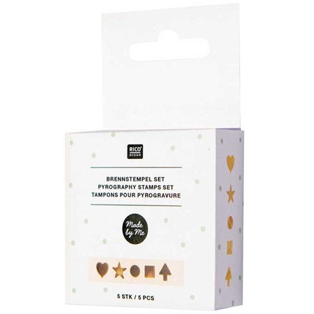 Rico Design Brennstempel set 5 stk