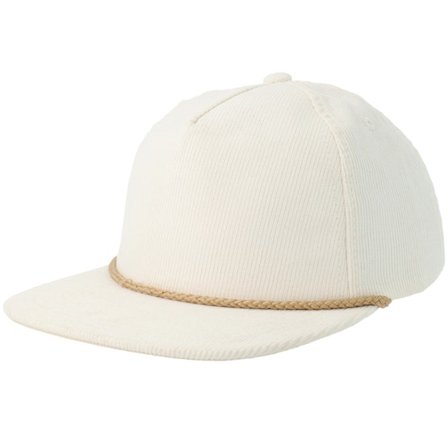 Equip - White Czapka Z Daszkiem - Off White Corduroy Mid Golfer A-Frame Snapback @ Hatstore