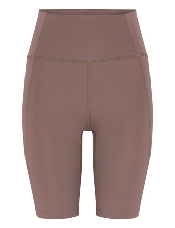 Compressive High-Rise Bike Shorts Brown Girlfriend Collective