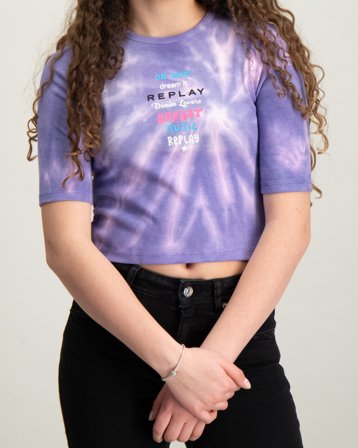 Replay T-Shirt Lila T-shirts Tjej - Kids Brand Store