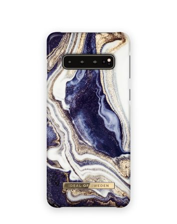 Fashion Case Galaxy s10 Golden Indigo marble