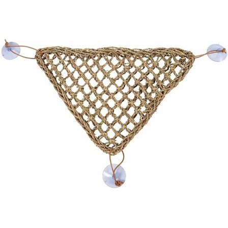 Hengekøye i sjøgress til skjeggagamer, 100 % sjøgressfibre for gekkoer, slanger, eremittkreps og trekantede plastplanter i terrarier