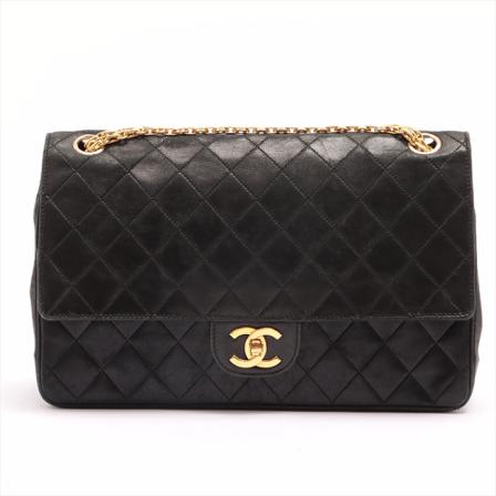 Chanel Vintage, Pre-owned Double flap Zwart, Dames, Maat:ONE Size,leer