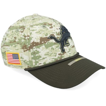 New Era - NFL Camo fitted Boné - Detroit Lions NFL 39THIRTY Salute To Service Camo Fitted @ Hatstore