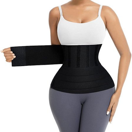 Bandasje Wrap Midjetrener for Kvinner, Plus Size Justerbar Midje