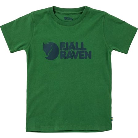 Fjällräven Kids Fjällräven Logo T-Shirt Top in Palm Green | Size: 146, Organic Cotton
