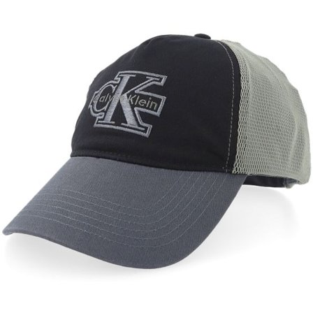 Calvin Klein - Svart trucker Keps - Color Block Mesh Black Trucker @ Hatstore