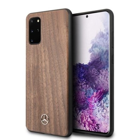 Mercedes Wood Line valnøttveske til Samsung Galaxy S20+ - Brun