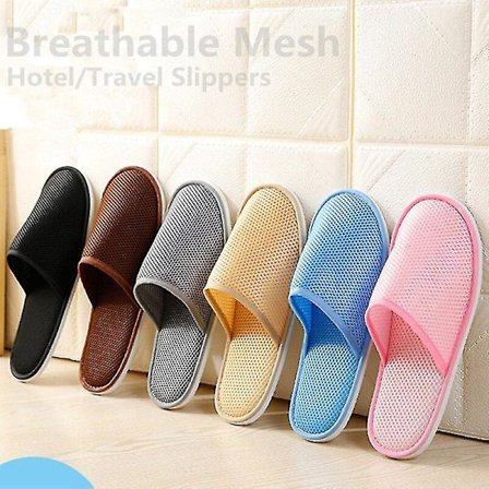 5 Par Engangs-Tøfler til Mænd, Kvinder og Børn - Hotelbrug