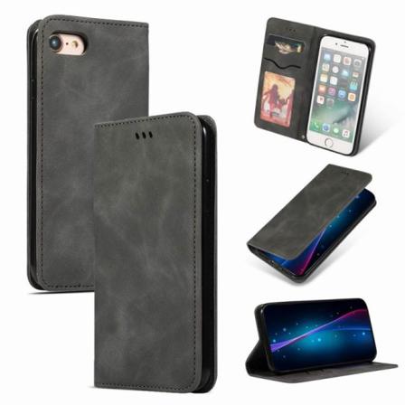 Iphone 7 Flipfodral Kortfack Mocka Svart