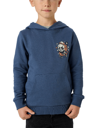 Name It NKMBASTIAN LS SWE WH BRU BOX PS Hoodies & sweatshirts Herr Blå 116