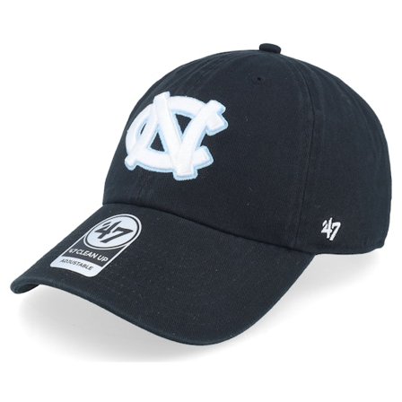 47 Brand - College Černá adjustable Kšiltovka - North Carolina Tar Heels Clean Up Black Adjustable @ Hatstore