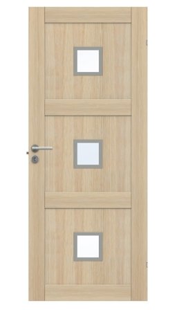 Swedoor Unique GWA 03L 320 Innerdörr vitpigmenterad ek 825x2040 mm, Dörrar