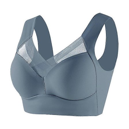 Sömlös BH för kvinnor i plusstorlek, sexig lapptäcksspets, push-up sport-BH, rygglös träningsväst, Bralette Ny[HK]