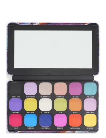 Revolution Forever Flawless Shadow Palette Digi Butterfly Luomiväri Paletti Meikki Multi/patterned Makeup Revolution