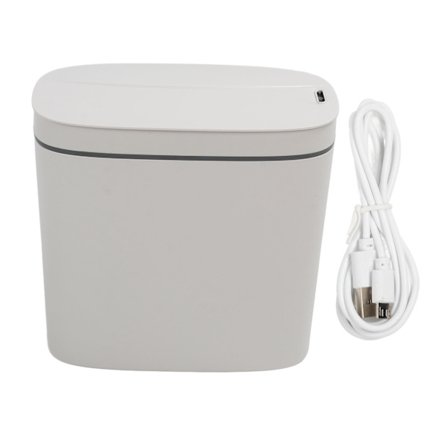 Automatisk soptunna Multifunktionsrörelsesensor 3 lägen Smart soptunna med lock för badrumskök 14L