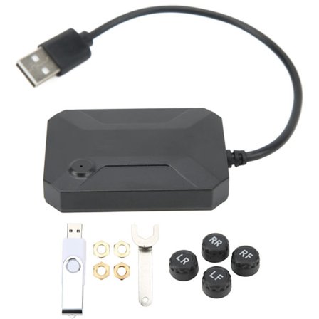 USB Dæktryksmåler 5V DC IP67 Vandtæt Stabilt Signal Alarm Advarsel Universal Bil Lastbil RV