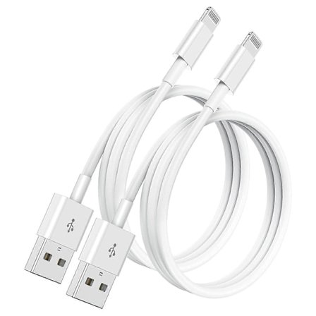 1m iPhone Laddningskabel, Apple Lightning till USB-kabel, 2 meter